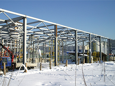 строительство здания из металлоконструкций балочной структуры